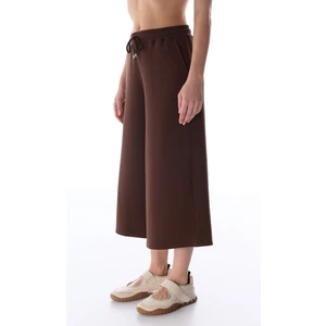 Kahverengi Crop Modal Pantolon