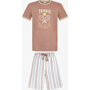 Erkek Renkli Rust Retreat Pijama Takımı