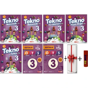 Kırmızı Beyaz 3. Sınıf Tekno Set (7 Kitap)