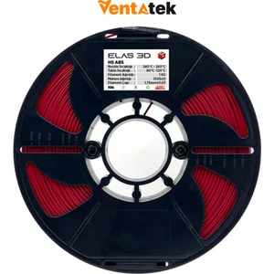 Elas 3D Kırmızı Hs Abs Filament - 1.75MM - 1 kg