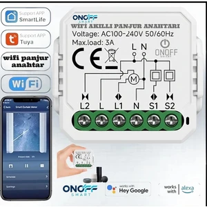 ONOFFSMART Destekli Akıllı Panjur Modülü