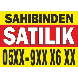 Sahibinden Satılık Branda Afişi