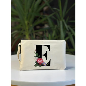 Bez Çanta Dünyası E Harf Baskılı El Çantası