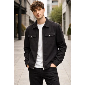 Erkek Yakalı Regular Gabardin Ceket