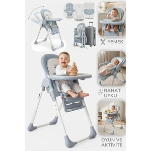 Koala All In One Katlanır Tekerlekli Mama Sandalyesi