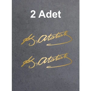 Kemal Atatürk Imza Oto Sticker