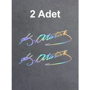 Kemal Atatürk Imza Oto Sticker