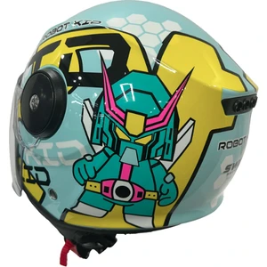 Çocuk Kaskı Yarım Robot Kid