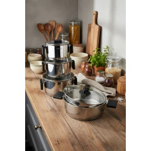 Stella 8 Parça Çelik Tencere Seti