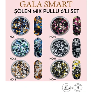 Gala Smart  Sim Süs Set 6lı No:şölen Mix