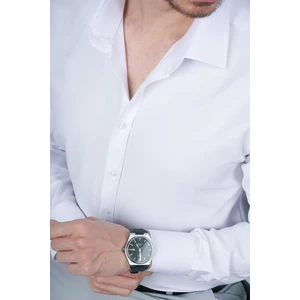 Optik Beyaz Slimfit Erkek Gömlek