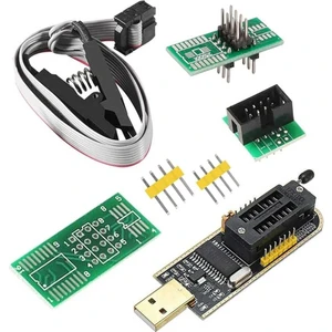 CH341A 24 25 Serisi EEPROM Flash BIOS USB Programlayıcı + SOIC8 Test Klipsi