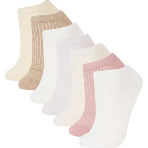 Kadın 7'li Pamuklu Patik Çorap E2116AXNS