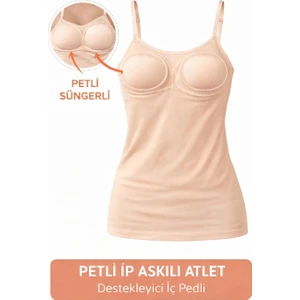 Petli Ip Askılı Atlet- Destekleyici Süngerli Basic