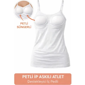 Petli Ip Askılı Atlet- Destekleyici Süngerli Basic