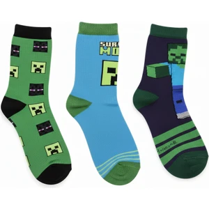 Minecraft Çocuk Çorap 3lü Set