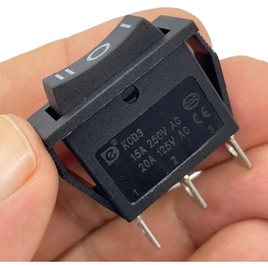 IC-115 Tekli Dar Işıksız Anahtar On-Off-On Siyah