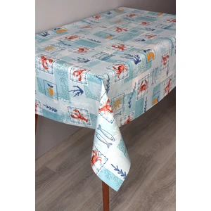 Dede Ev Tekstil Elyaf Silinebilir Pvc Muşamba Masa Örtüsü 1283-YENGEÇMIDYE