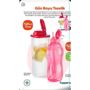 Çok Amaçlı Sürahı 2 Lıtre ve 2 Lıtre Pıpetlı Şışe