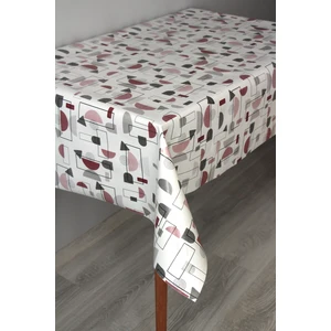 Dede Ev Tekstil Elyaf Silinebilir Pvc Muşamba Masa Örtüsü 66-Mrlgeometrik