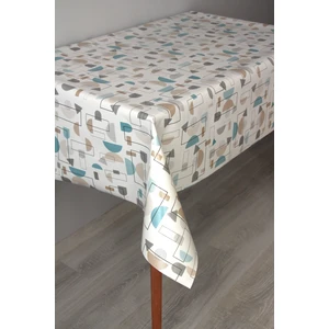 Dede Ev Tekstil Elyaf Silinebilir Pvc Muşamba Masa Örtüsü 66-Mrlgeometrik