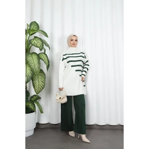 Nisum Moda Çizgi Detaylı Triko Takım