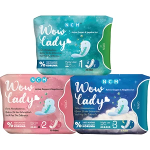 NCM WOW LADY HİJYENİK ORGANİK PED SET 3'LÜ