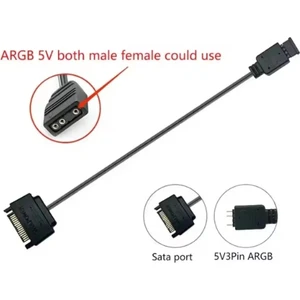 Sata 5V 3pin Argb Adaptör Kablosu