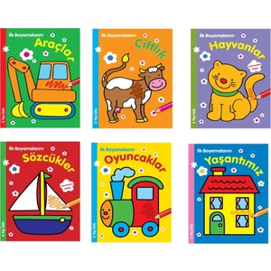 Ilk Boyamalarım +2 Yaş (6 Kitap)