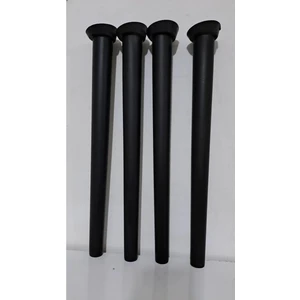 Cangul Ahşap 50 cm Siyah Konik Ayak 4 Adet