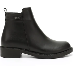 Kadın Siyah  Fermuarlı Termo Taban Bot