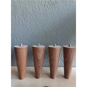 Cangul Ahşap 24 cm Meşe Konik Ayak 4 Adet