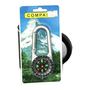And C723 Metal Carabiner With Compass SİZE11X4,6CM Pusula