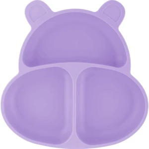 Vakum Tabanlı Silikon Mama Tabağı Violet Purple