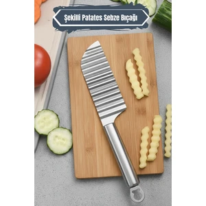 Şekilli Patates Bıçağı Sebze Meyve Zigzag Dilimleme Bıçağı