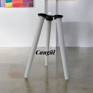 Cangul Ahşap 38 Cm3 Lü Beyazkonik Ayak