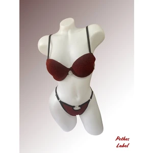 Arona Siyahsimli Destekli Sütyen Takımı