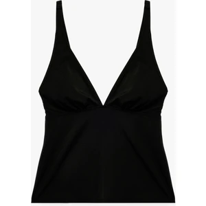 V Yaka Askılı Tankini Bikini Üstü