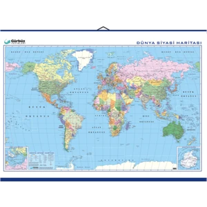 DÜNYA SİYASİ HARİTASI (Kaplamalı)
