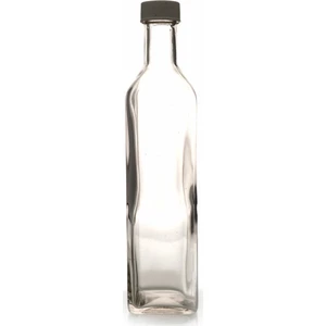 CAM ŞİŞE ŞEFFAF (Kapaklı) 500 ml.