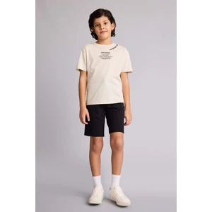 %100 Pamuk Beli Lastikli Basic Şort Erkek Çocuk B5867A826SM