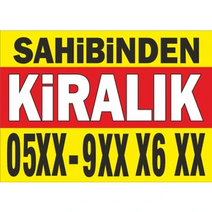 Sahibinden Kiralık Branda Afişi