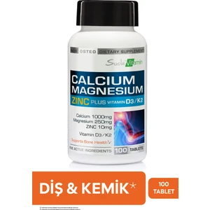 Suda Vitamin Calcium Magnesium Zinc D3k2 100 Tablet