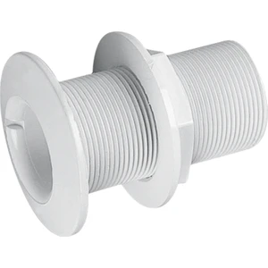 Thru-Hull W/fl. Flange Threaded, 1/2", L.75MM, White