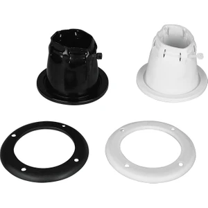 Nuova Rade Cable Boot Adjustable W/screwed Ring, Ø105MM, Cut-Out Ø85MM White