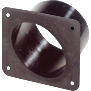 Ventilator Connector, Pvc, Straight, Ø100MM, Black