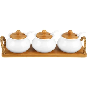 Desta 3'lü Baharat Seti Kaşıklı Kapaklı