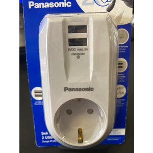 Şok Korumalı 2 USB Li Tekli Ç.k Priz