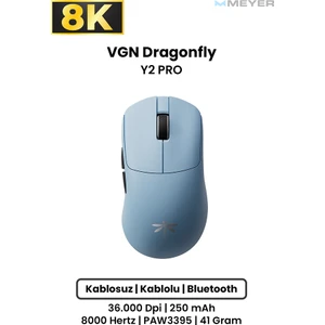 Meyer Gaming Vgn Dragonfly Y2 Pro Ultra-Lightweight Ergonomik Wireless Gaming Mouse