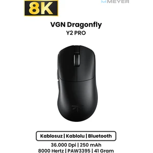 Meyer Gaming Vgn Dragonfly Y2 Pro Ultra-Lightweight Ergonomik Wireless Gaming Mouse